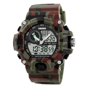 SKMEI Sport Watch Digital Dual Time 50m Waterproof Sport Wristwatch Camouflages - Picture 1 of 1