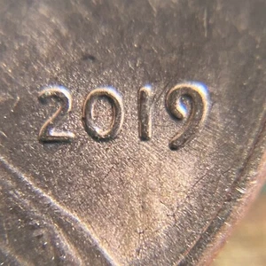 2019 P Lincoln Cent '9' dritto doppiato schermo rosso errore DDR DDO - Foto 1 di 5