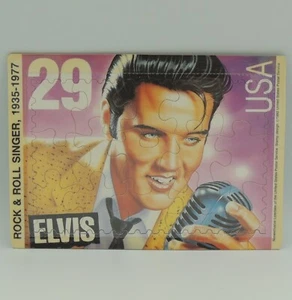 Puzzle timbre 29 centimes Elvis Presley carte postale scellée neuf 1992 - Photo 1/3