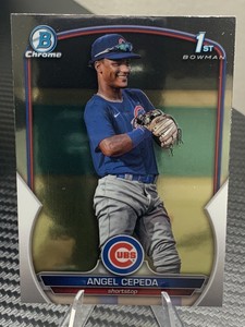 2023 Angel Cepeda Bowman Chrome Prospect 1st Bowman Chicago Cubs #BCP-205 base