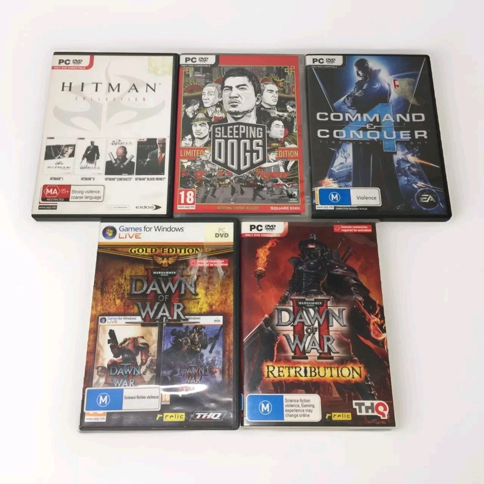 PC Games Dawn of War, Hitman Sleeping Dogs Command And Conquer Bulk - Image 1 of 3