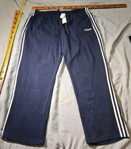 Neu mit Etikett Adidas Hose Herren 4XL XXXXL blau gestreift Kordelzug Jogginghose Jogger - Bild 1 von 17