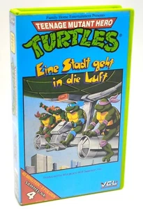 Teenage Mutant Hero Turtles Nr. 4 VHS Eine Stadt geht in die Luft Video Kassette - Bild 1 von 6
