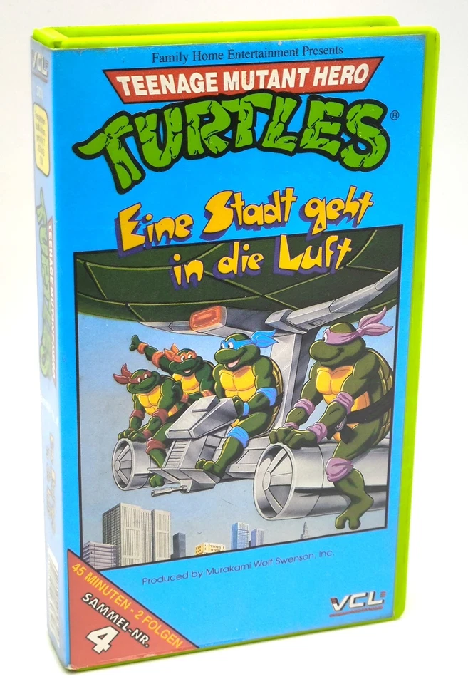 Teenage Mutant Hero Turtles Nr. 4 VHS Eine Stadt geht in die Luft Video Kassette - Bild 1 von 4