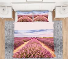 3D Purple Lavender KEP572 Bed Pillowcases Quilt Duvet Cover Luna