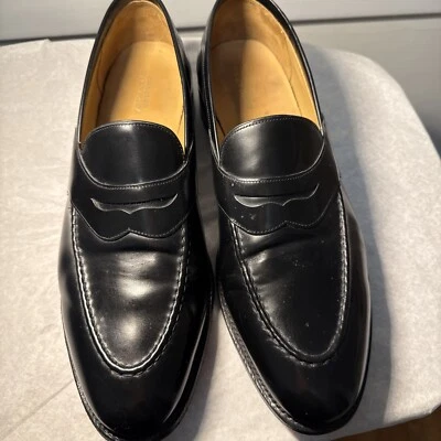 Mocasín Charles Tyrwhitt negro UK13 EE. UU. 14 usado dos veces fabulosa forma. Foto 1 de 4