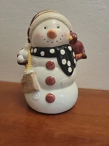 Schneemann Figur - Let It Snow! Keramik 7 3/4" x 5" - Bild 1 von 6