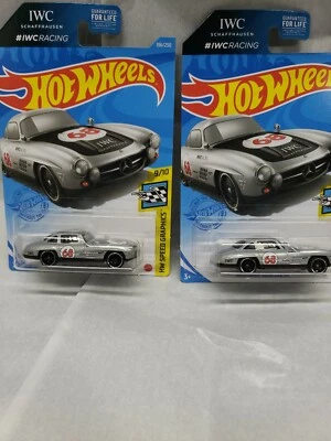 HOT WHEELS MERCEDES-BENZ 300 SL SILVER, NEW FOR 2021, [LOT OF 2 ]  - Image 1 of 4