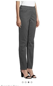 liz claiborne amber pull up pants Executive Grey size 14 nwt - Picture 1 of 3