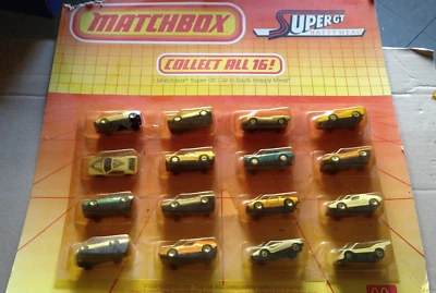 Matchbox promo mc donald des années 80 Présentoirs avec les 16 voitures   (ET) - Photo 1/4