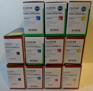NEW Clover Imaging HP 131A Compatible Toner Cart Set CF210X CF211A CF212A CF213A - Photo 1/2