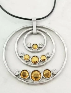 Liz Steph Tri Ring Pendant Necklace - Picture 1 of 3
