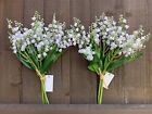 2x Lily of the Valley Posy Garden Flowers Plant Artificial Wedding Craft Spring