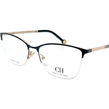 Carolina Herrera VHE108K Women's Semi Rimless Eyeglass Frame 0327 Black 54-16