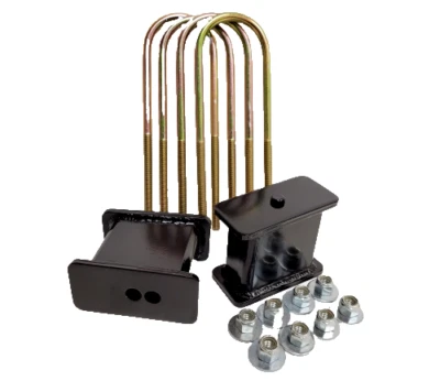 Kit de caída de 4" de eje trasero bloques de acero fabricados ubolts para camión de importación 1998-antiguo Foto 1 de 4