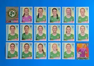 Panini Copa Mundial Femenina 2023 AU-NZ Equipo Irlanda 18 pegatinas completas - Imagen 1 de 1