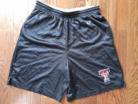 Texas Tech Red Raiders NCAA Black Champion Gym Shorts Men's Large Cover