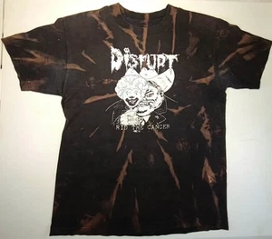 Disrupt Band Punk T Shirt Rid The Cancer Custom Tie Dye Medium Has Pit Holes - Picture 1 of 7
