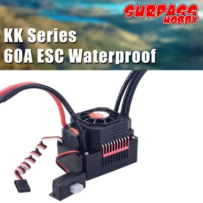 SURPASSHOBBY KK 60A ESC Waterproof for RC 1/10 1/12 RC Car 3660 Brushless Motor - Image 1 of 4