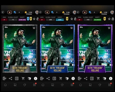 Topps WWE SLAM *DIGITAL* - Vanguards 25 x3 Sets & x3 Seth Rollins Awards - Image 1 of 4