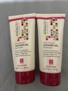Andalou Naturals 1000 Roses Shower Gel Soothing 8 5 fl oz 251 ml Cruelty-Free, - Picture 1 of 2
