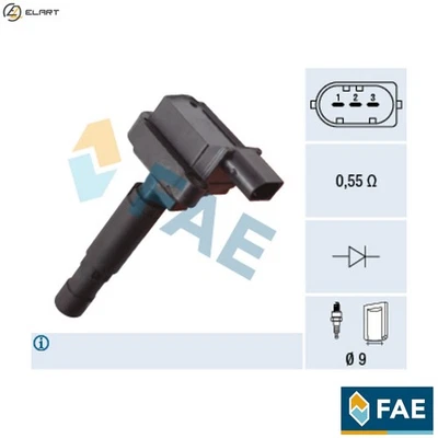IGNITION COIL 80455 FOR MERCEDES-BENZ C-CLASS/T-Model/Sportscoupe/Sportcoupe - Image 1 of 4