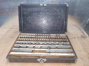PVE Pitter Gauge & Tool E81 Slip Gauge Block Set Workshop Imperial In Box - Picture 1 of 5