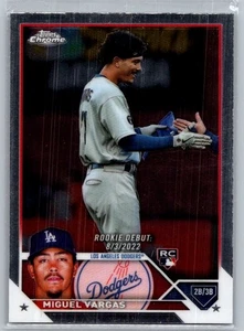 Actualización cromada Topps 2023 #USC33 Miguel Vargas - Imagen 1 de 2