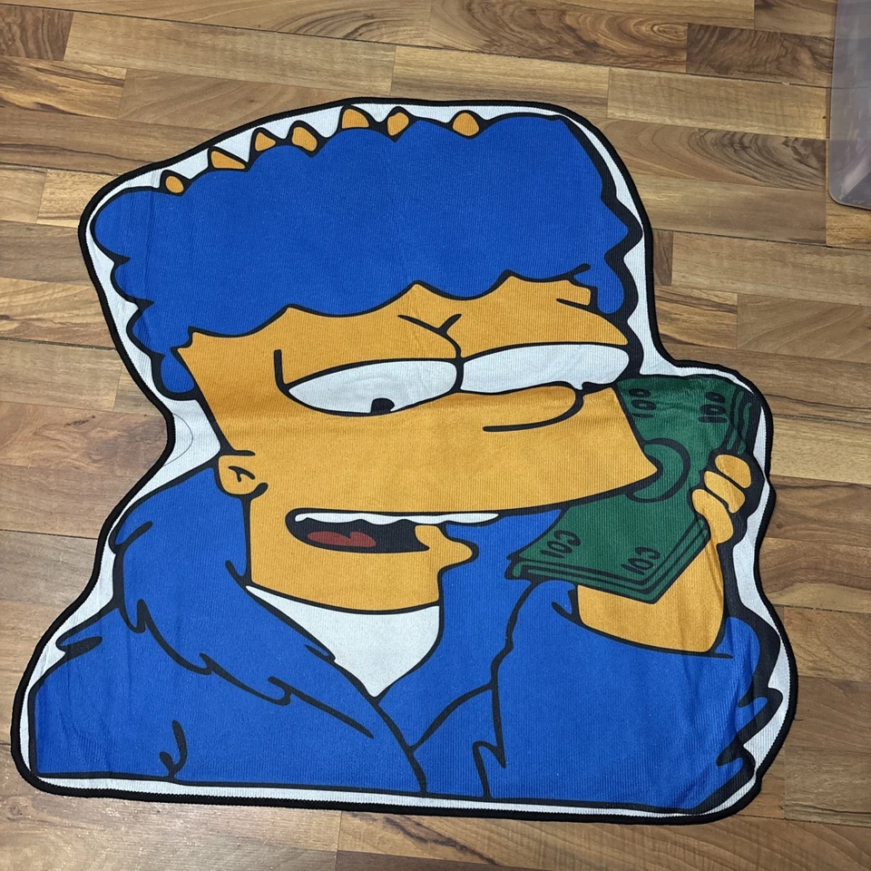 Tapete de parede The Simpsons Bart Simpson dinheiro azul telefone pendurado arte - Imagem 1 de 1