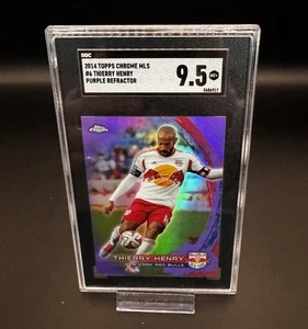2014 Topps Chrome MLS Thierry Henry Purple Refractor SGC 9.5 New York Red Bulls - Bild 1 von 6
