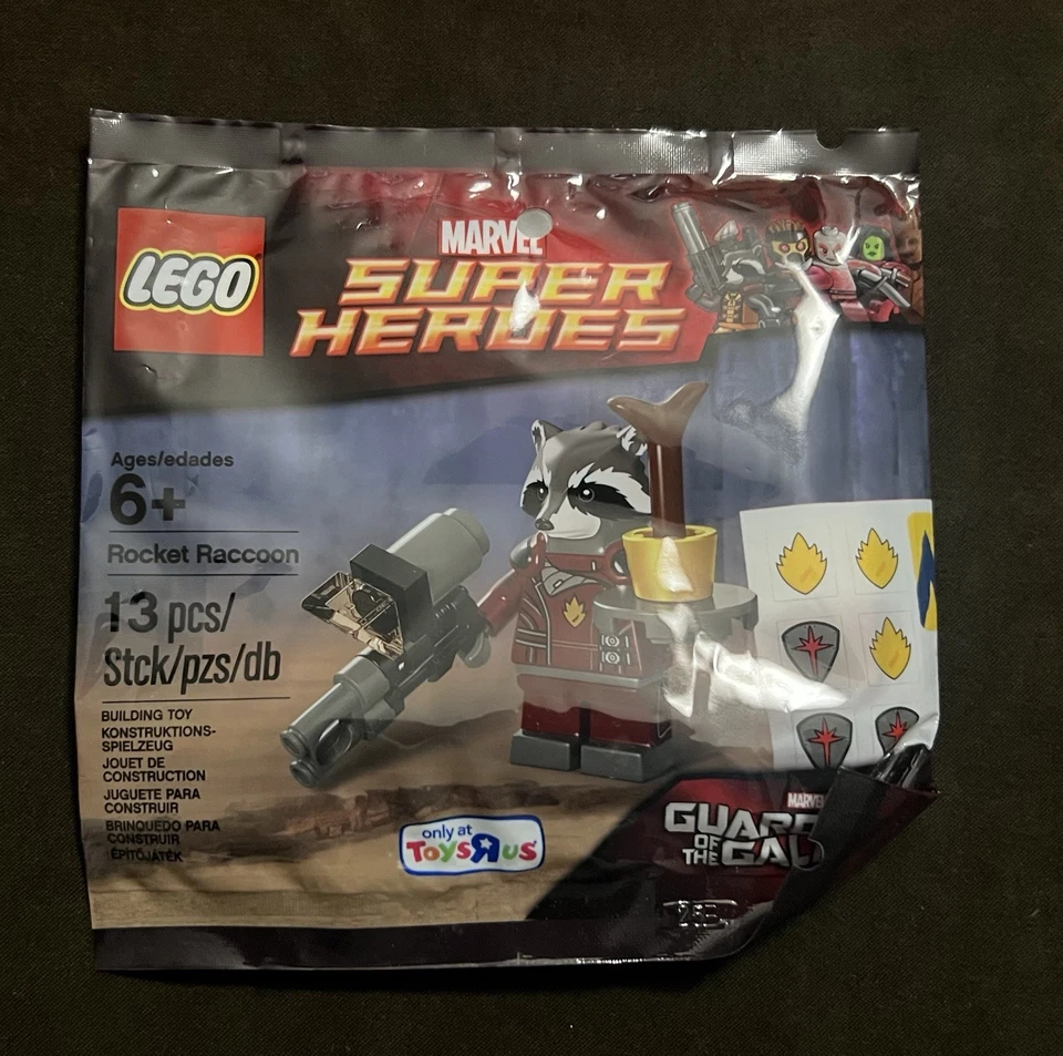 LEGO Marvel Super Heroes Rocket Raccoon Polybag 5002145 Retired NEW - Image 1 of 2