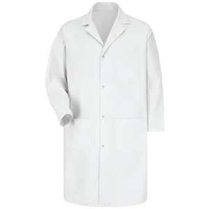 Red Kap Men's Gripper-Front Lab Coat - Picture 1 of 5