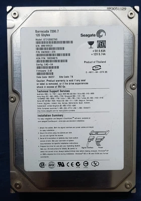 Seagate Barracuda 7200.7 ST3120827AS 120GB Internal HDD 7200 RPM 3.5" SATA - Image 1 of 4