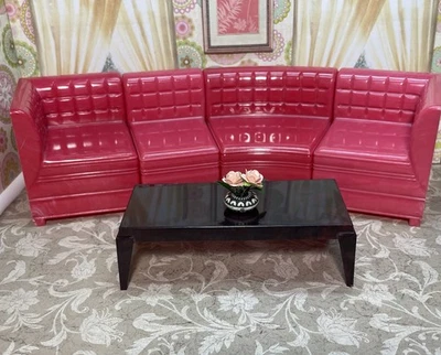 Ideal Young Decorator SECTIONAL SOFA Vintage Dollhouse Furniture Plastic 1:10 - Image 1 of 4
