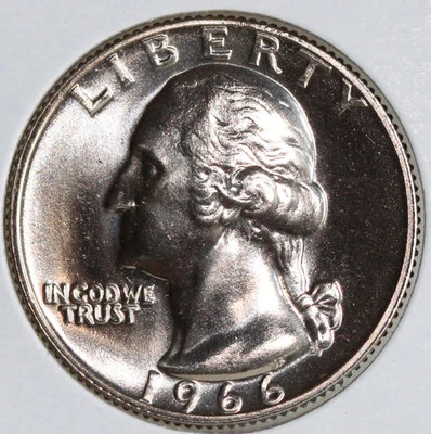 1966 Washington Quarter SMS Special Mint Set 25c Coin Twenty Five Cents - Image 1 of 4