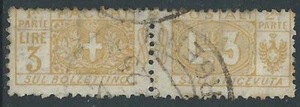 1914-22 REGNO USATO PACCHI POSTALI 3 LIRE - Z4 - Picture 1 of 1