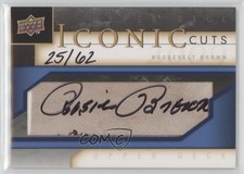 2009 Upper Deck Iconic Cuts /62 Rosey Brown Roosevelt Brown #IC-RB Auto HOF