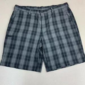 Grand Slam Golfshorts Herren 40 grau vorne flach kariert Eingrifftasche Sport Short - Bild 1 von 8