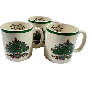 Spode Christmas Tree Coffee/Tea Mugs S3324-A14 Set of 3 - Picture 1 of 9
