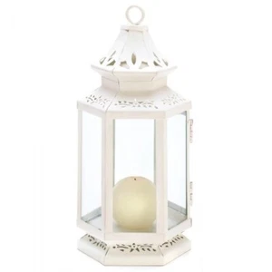 You Choose Size - Victorian Style White Candle Lantern - Picture 1 of 1