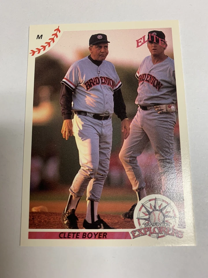 1990 Premiere Elite Senior League Bradenton Explorers Clete Boyer - Image 1 of 1