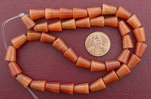 10 x 8 10 мм x 8 мм конус красный авантюрин драгоценных камней бусины 15 дюймов прядь - Изображение 1 из 1