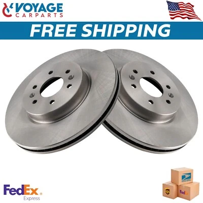 New Front Brake Rotors Set For 2009 Kia Borrego - Image 1 of 4