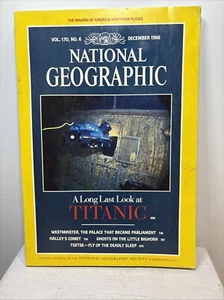 National Geographic Magazine December 1986 Titanic Ship Vintage Collectable r - Picture 1 of 20
