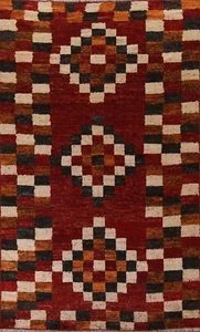 Tribal Geometric Moroccan Oriental Area Rug Nomad Hand-knotted Wool Carpet 7x10 - Picture 1 of 12
