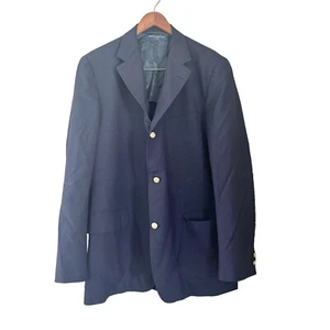 Brooks Brothers 346 3 Knopf leichte Anzugjacke blau Größe 44 lang - Bild 1 von 10
