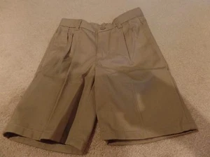 Boys, Arizona Jeans, School Uniform Shorts, Size: 5, Pleated, Khaki, NWT - Picture 1 of 4