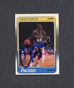 Chuck Person  signed 1988-89 Fleer #58 Pacers autograph auto
