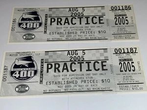 BRICKYARD Allstate 400 UNUSED NASCAR TICKETS INDIANAPOLIS SPEEDWAY Tony Stewart - Imagen 1 de 9