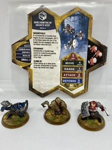 Heroscape Shieldsmiths Of The Granite Keep C3V Custom Dwarves Alternate Sculpts - Picture 1 of 8